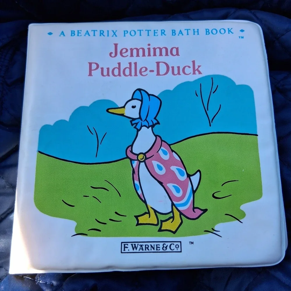 Vintage‎ Beatrix Potter Baby Bath Book Jemima Puddleduck EUC 1988 Rare HTF 80s